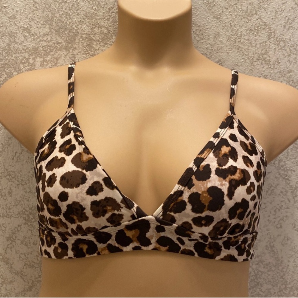 Kona Sol Animal Print Bikini Top